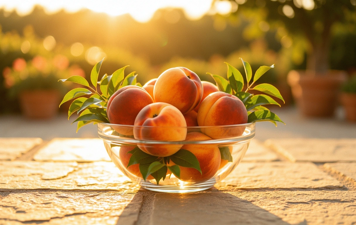 Frutas frescas bajo el sol