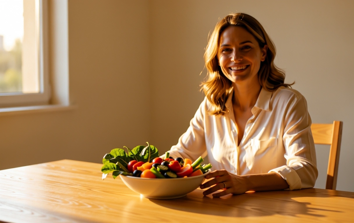 Disfrutando de una alimentación sana